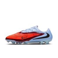 Nike Phantom 6 Elite Low Gras Football Boots (FG) Light Blue Bright Red Black