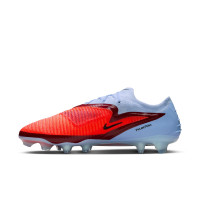 Nike Phantom 6 Elite Low Gras Football Boots (FG) Light Blue Bright Red Black