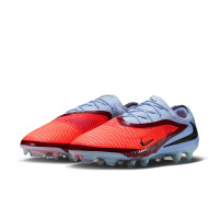 Nike Phantom 6 Elite Low Gras Football Boots (FG) Light Blue Bright Red Black