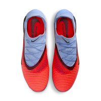 Nike Phantom 6 Elite Low Gras Football Boots (FG) Light Blue Bright Red Black