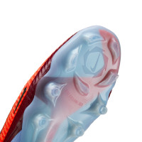 Nike Phantom 6 Elite Low Gras Football Boots (FG) Light Blue Bright Red Black