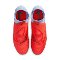 Nike Phantom 6 Pro High Gras Voetbalschoenen (FG) Lichtblauw Felrood Zwart