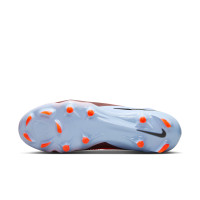 Nike Phantom 6 Pro High Gras Voetbalschoenen (FG) Lichtblauw Felrood Zwart