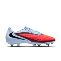 Nike Phantom 6 Academy Low Iron Nop Football Boots (SG) Anti-Clog Light Blue Bright Red Black