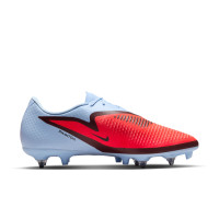 Nike Phantom 6 Academy Low Iron Nop Football Boots (SG) Anti-Clog Light Blue Bright Red Black