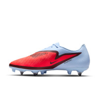 Nike Phantom 6 Academy Low Iron Nop Football Boots (SG) Anti-Clog Light Blue Bright Red Black