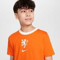 Nike Netherlands Orange Lioness Logo T-Shirt 2025-2027 Kids Orange