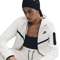 Nike Sportswear Tech Fleece Full-Zip Trainingspak Dames Gebroken Wit Zwart