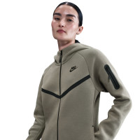 Nike Tech Fleece Sportswear Vest Dames Groengrijs Zwart