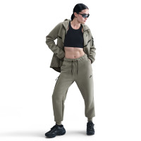 Nike Sportswear Tech Fleece Dames Joggingbroek Groengrijs Zwart