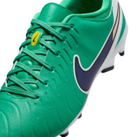 Nike Tiempo Legend Academy 10 Gras Voetbalschoenen (FG) Groen Wit Blauw