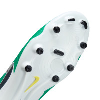 Nike Tiempo Legend Academy 10 Gras Voetbalschoenen (FG) Groen Wit Blauw