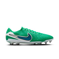 Nike Tiempo Legend Elite 10 Gras Voetbalschoenen (FG) Groen Wit Blauw