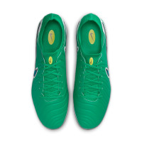 Nike Tiempo Legend Elite 10 Gras Voetbalschoenen (FG) Groen Wit Blauw