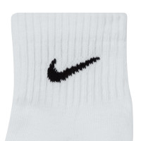Nike Cushioned Everyday Sports Socks Mid-Calf 3-Pack White