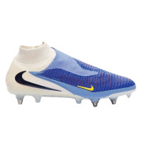 Nike Phantom 6 Elite High Iron Stud Football Boots (SG) Pro Player White Blue Yellow