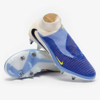 Nike Phantom 6 Elite High Iron Stud Football Boots (SG) Pro Player White Blue Yellow