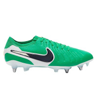 Nike Tiempo Legend Elite 10 IJzeren-Nop Voetbalschoenen (SG) Pro Player Groen Wit Blauw