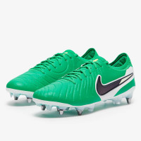Nike Tiempo Legend Elite 10 IJzeren-Nop Voetbalschoenen (SG) Pro Player Groen Wit Blauw