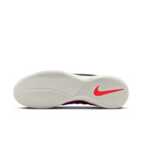 Nike Zaalvoetbalschoenen Lunargato II (IN) Zwart Paars Rood