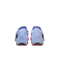 Nike Phantom 6 Pro Low Gras Voetbalschoenen (FG) Lichtblauw Felrood Zwart