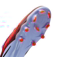 Nike Phantom 6 Pro Low Gras Voetbalschoenen (FG) Lichtblauw Felrood Zwart