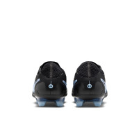 Nike Tiempo Legend 10 Elite Gras Voetbalschoenen (FG) Zwart Lichtblauw