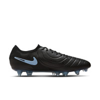 Nike Tiempo Legend 10 Elite IJzeren-Nop Voetbalschoenen (SG) Anti-Clog Zwart Lichtblauw