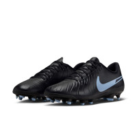 Nike Tiempo Legend 10 Club Gras / Kunstgras Voetbalschoenen (MG) Zwart Lichtblauw