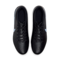 Nike Tiempo Legend 10 Club Gras / Kunstgras Voetbalschoenen (MG) Zwart Lichtblauw