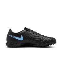 Nike Tiempo Legend 10 Club Turf Voetbalschoenen (TF) Zwart Lichtblauw