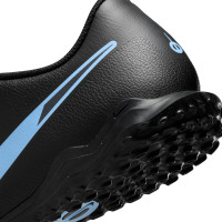 Nike Tiempo Legend 10 Club Turf Voetbalschoenen (TF) Zwart Lichtblauw