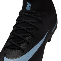 Nike Zoom Mercurial Superfly 10 Academy IJzeren-Nop Voetbalschoenen (SG) Anti-Clog Zwart Lichtblauw