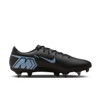 Nike Zoom Mercurial Vapor 16 Academy IJzeren-Nop Voetbalschoenen (SG) Anti-Clog Zwart Lichtblauw