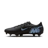 Nike Zoom Mercurial Vapor 16 Academy IJzeren-Nop Voetbalschoenen (SG) Anti-Clog Zwart Lichtblauw
