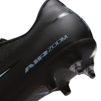 Nike Zoom Mercurial Vapor 16 Academy IJzeren-Nop Voetbalschoenen (SG) Anti-Clog Zwart Lichtblauw