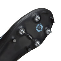 Nike Zoom Mercurial Vapor 16 Academy IJzeren-Nop Voetbalschoenen (SG) Anti-Clog Zwart Lichtblauw