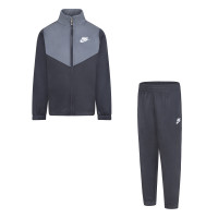 Nike Sportswear Essentials Full-Zip Trainingspak Peuters Donkergrijs Lichtgrijs Wit
