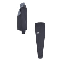 Nike Sportswear Essentials Full-Zip Trainingspak Peuters Donkergrijs Lichtgrijs Wit