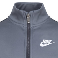 Nike Sportswear Essentials Full-Zip Trainingspak Peuters Donkergrijs Lichtgrijs Wit