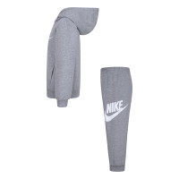 Nike Club Fleece Hooded Trainingspak Peuters/Kleuters Grijs Wit