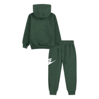 Nike Club Fleece Hooded Trainingspak Peuters Donkergroen Wit