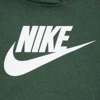 Nike Club Fleece Hooded Trainingspak Peuters Donkergroen Wit