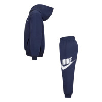 Nike Club Fleece Hooded Trainingspak Peuters Donkerblauw Wit