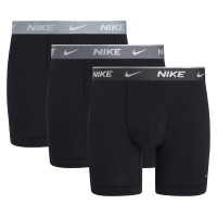 Nike Everyday Cotton Stretch Boxer Brief 3-Pack Zwart Lichtblauw Grijs