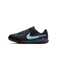 Nike Tiempo Legend 10 Academy Turf Football Boots (TF) Kids Black Light Blue