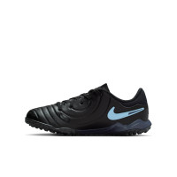 Nike Tiempo Legend 10 Academy Turf Football Boots (TF) Kids Black Light Blue