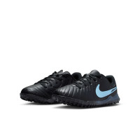 Nike Tiempo Legend 10 Academy Turf Football Boots (TF) Kids Black Light Blue
