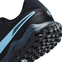 Nike Tiempo Legend 10 Academy Turf Football Boots (TF) Kids Black Light Blue