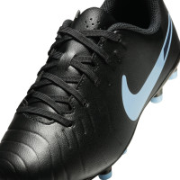 Nike Tiempo Legend 10 Club Grass/Artificial Grass Football Boots (MG) Kids Black Light Blue